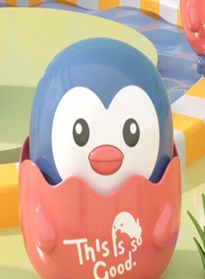 IndusBay® 1 Piece, Cute Sliding Duck Press & Release Inertia Press Run Slide Mini Cartoon Animal Wind Up Toys for Infant Toddler Boy Girl Toys for Kids, Blue - Image 4